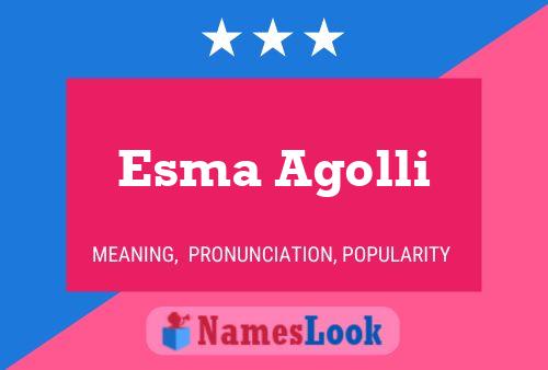 Esma Agolli 名字海报