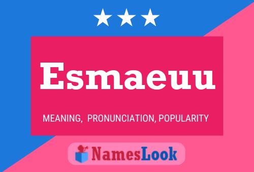 Esmaeuu 名字海报