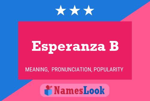 Esperanza B 名字海报