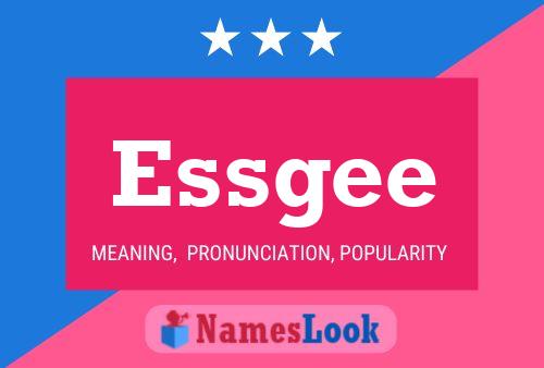 Essgee 名字海报