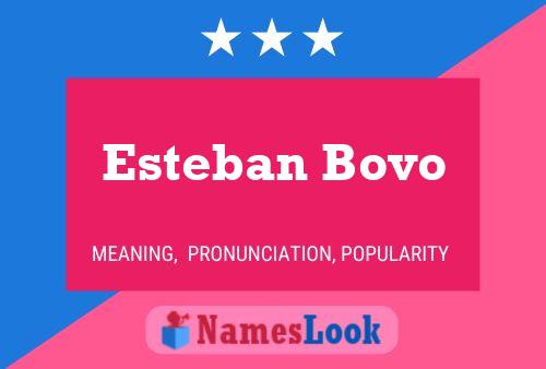 Esteban Bovo 名字海报