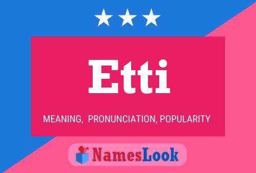 Etti 名字海报