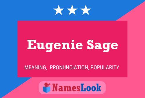 Eugenie Sage 名字海报