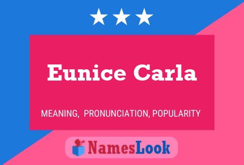 Eunice Carla 名字海报