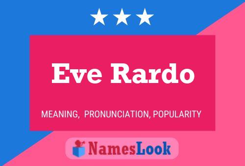 Eve Rardo 名字海报