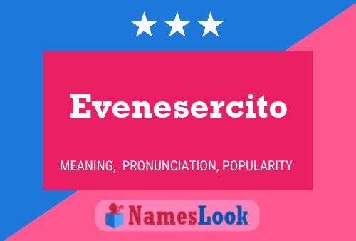 Evenesercito 名字海报