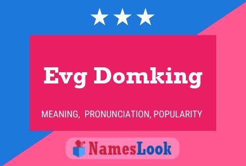 Evg Domking 名字海报