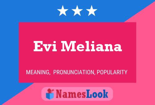 Evi Meliana 名字海报