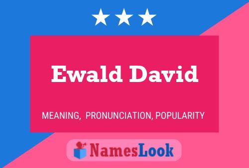 Ewald David 名字海报