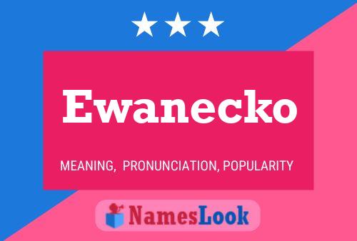 Ewanecko 名字海报