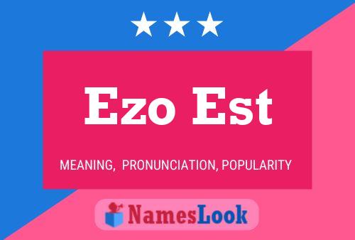 Ezo Est 名字海报