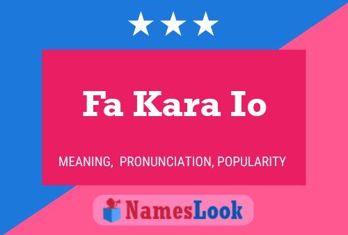 Fa Kara Io 名字海报