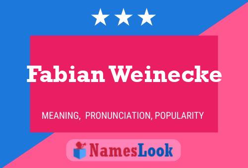 Fabian Weinecke 名字海报