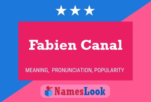 Fabien Canal 名字海报