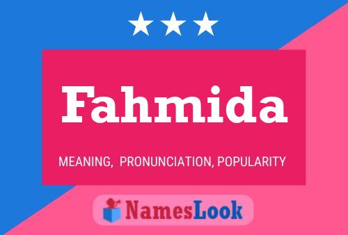 Fahmida 名字海报