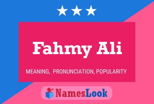 Fahmy Ali 名字海报