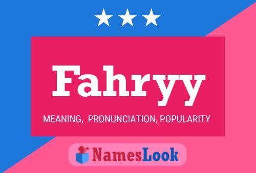 Fahryy 名字海报