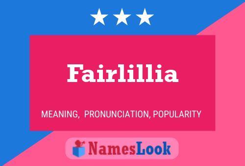 Fairlillia 名字海报