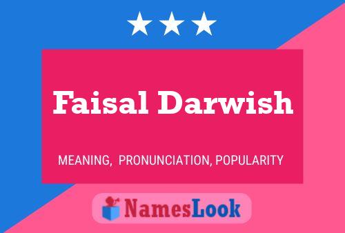 Faisal Darwish 名字海报