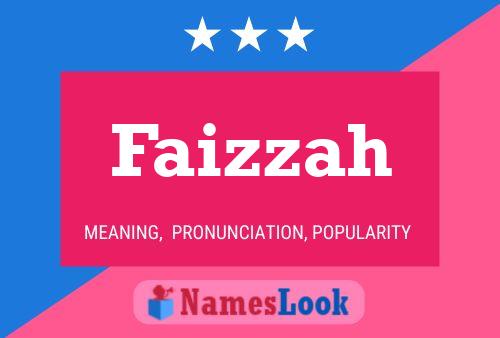 Faizzah 名字海报