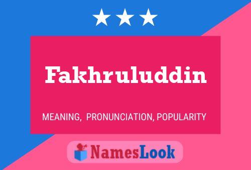 Fakhruluddin 名字海报