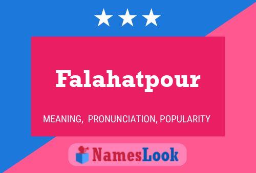 Falahatpour 名字海报