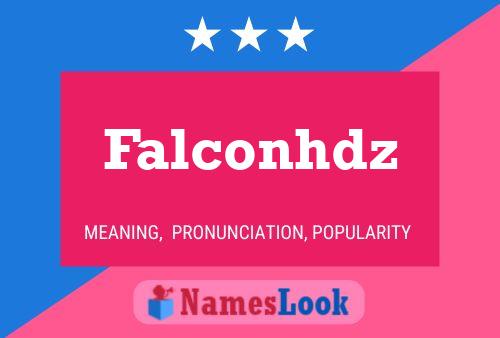 Falconhdz 名字海报