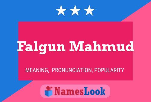 Falgun Mahmud 名字海报