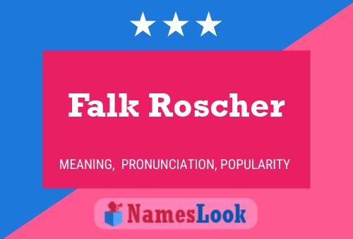 Falk Roscher 名字海报