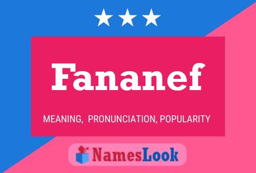 Fananef 名字海报