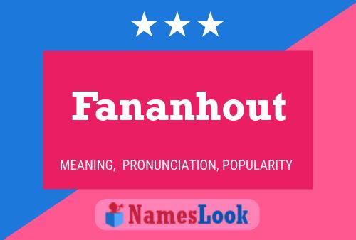 Fananhout 名字海报