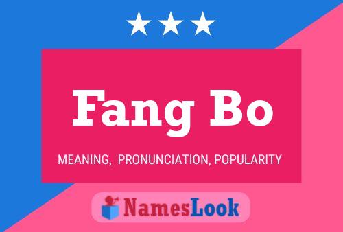 Fang Bo 名字海报