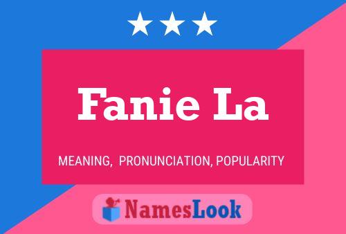 Fanie La 名字海报