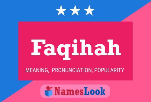 Faqihah 名字海报