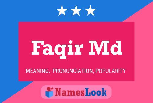 Faqir Md 名字海报