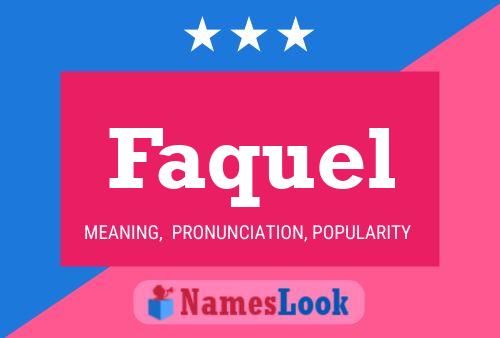 Faquel 名字海报