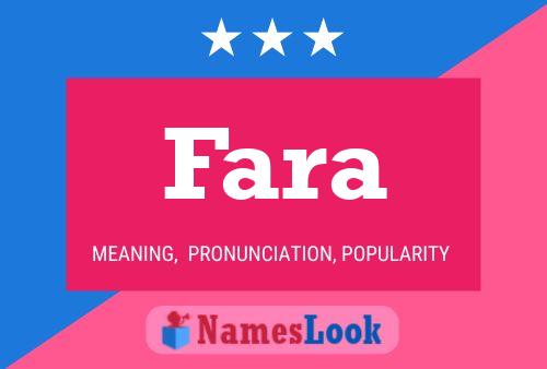 Fara 名字海报