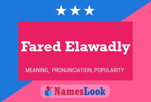 Fared Elawadly 名字海报