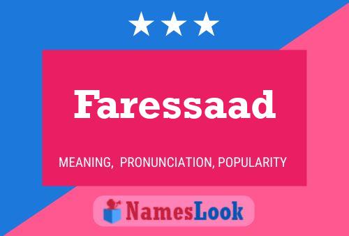 Faressaad 名字海报