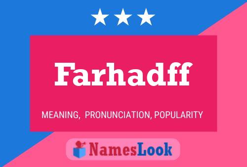 Farhadff 名字海报