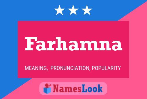 Farhamna 名字海报