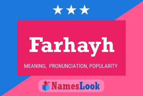 Farhayh 名字海报