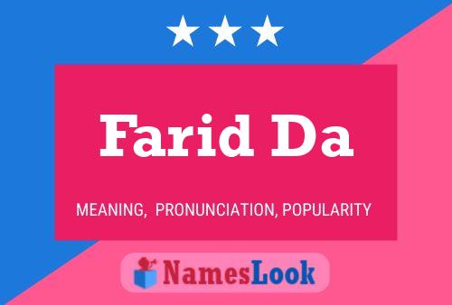 Farid Da 名字海报