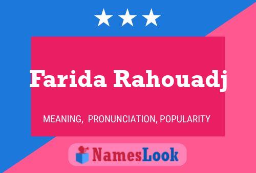 Farida Rahouadj 名字海报