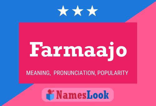 Farmaajo 名字海报