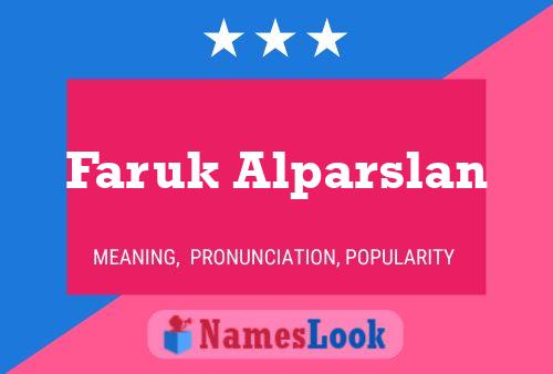 Faruk Alparslan 名字海报