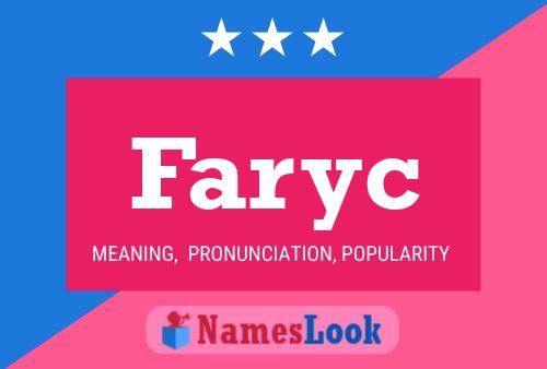 Faryc 名字海报