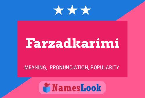 Farzadkarimi 名字海报