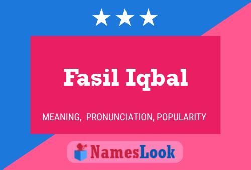 Fasil Iqbal 名字海报