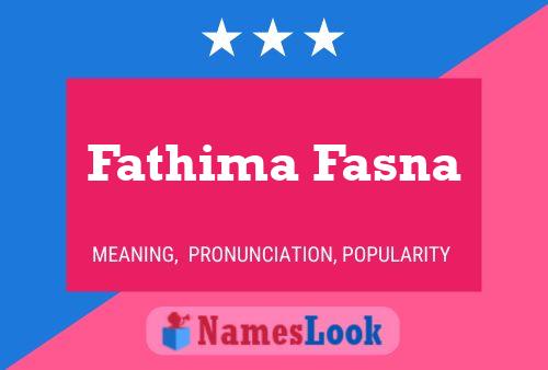 Fathima Fasna 名字海报